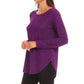 Karen Kane - Metallic Shirttail Top