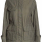 Vince - Army Green Jacket Drawstring Waist Anorak Flap Pockets
