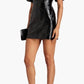 A.L.C. - Park Crinkled Faux Leather Mini Dress