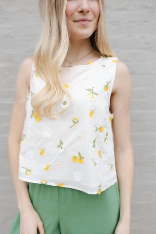 By Together - Lilly Embroidered Floral Blouse