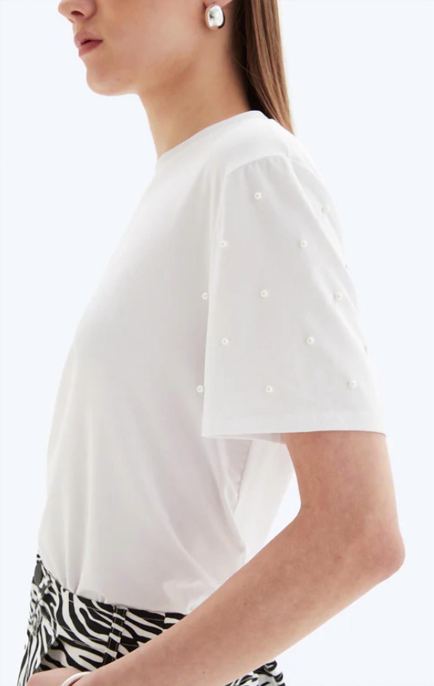 Chrldr - Pearl Sleeve Wide Tee