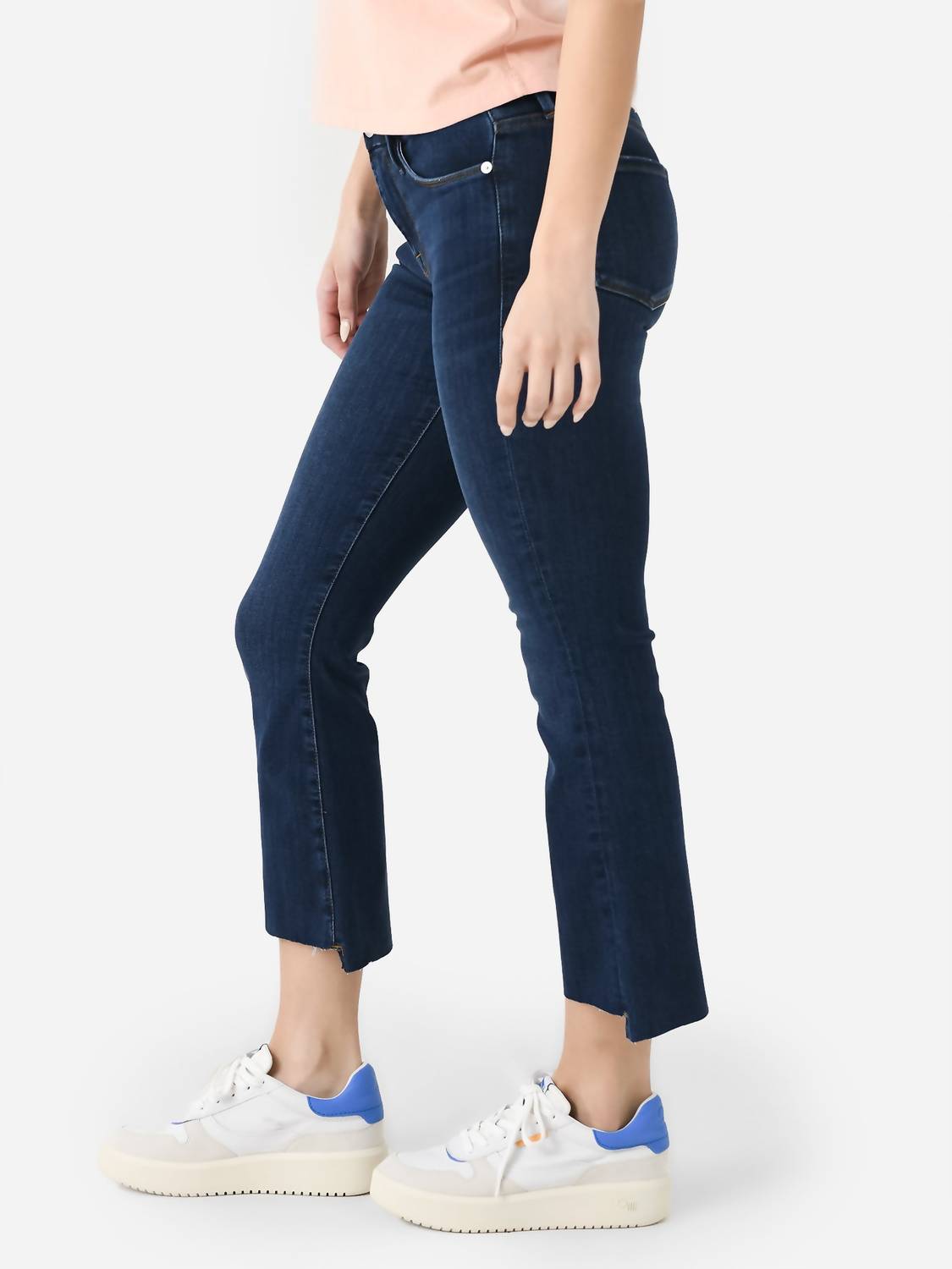Frame - Le Crop Mini Boot Raw Stagger Jean