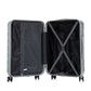 3-Piece ABS Spinner Wheel Luggage Set with Combination Lock