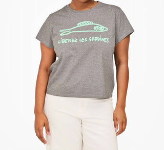 Clare V. - Classic Tee with Sardines