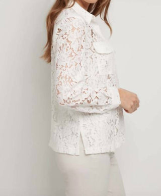 Anatomie - ESTELLA STRETCH LACE BUTTON UP TOP