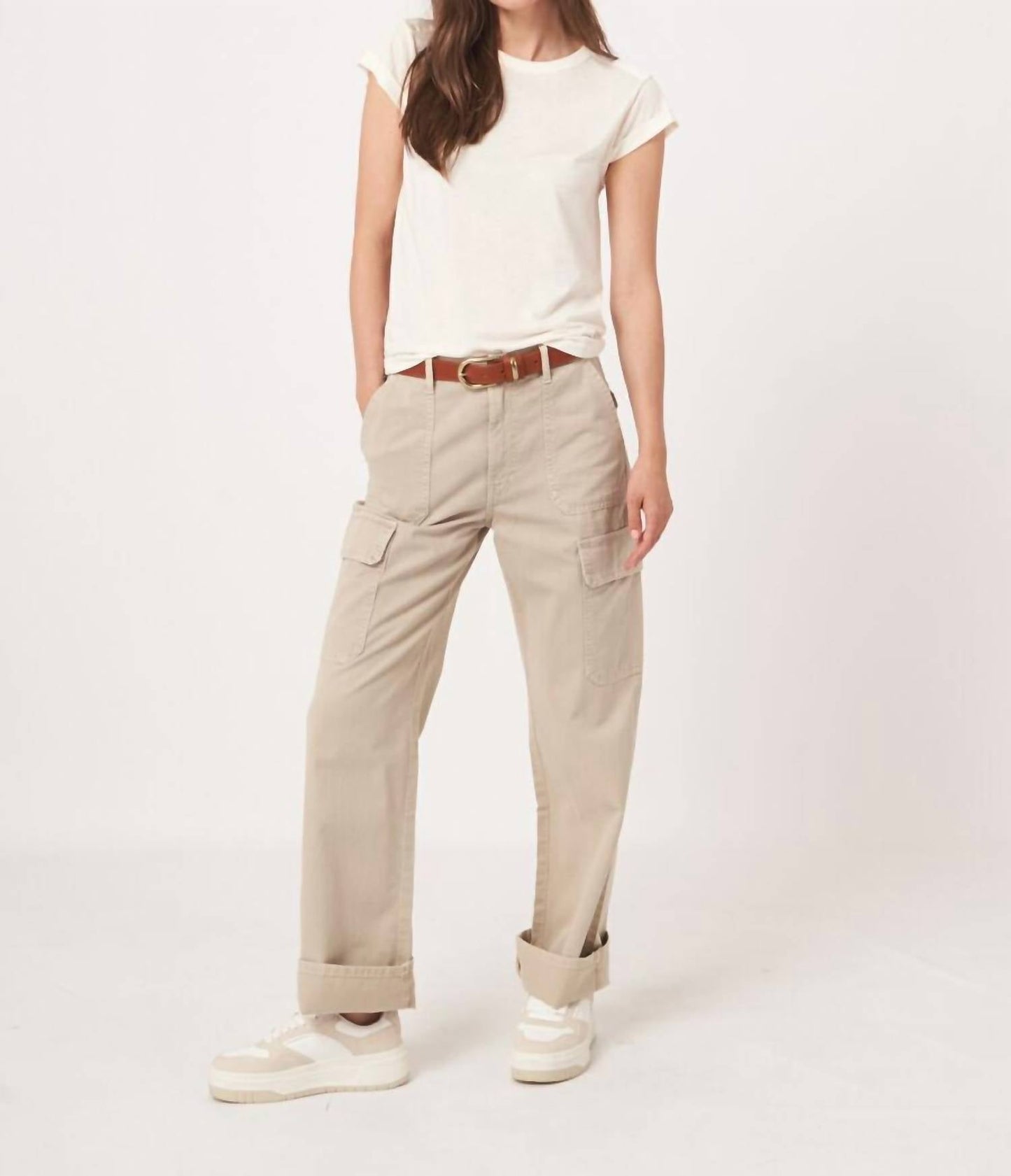 Repeat Cashmere - Lyocell-cotton Blend Cap Sleeve Tee