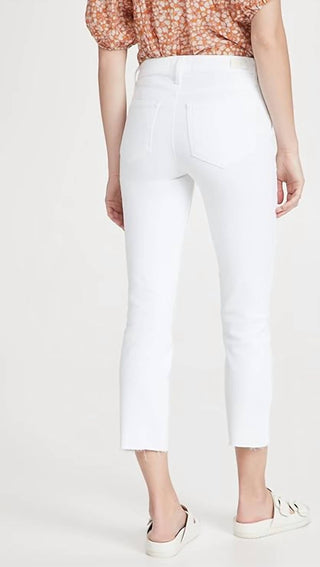Paige - CINDY CROP WITH RAW HEM JEANS