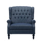 Dunham Contemporary Fabric Tufted Oversized Pushback Recliner