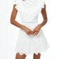 Adelyn Rae - Nisha Eyelet Embroidered Mini Dress