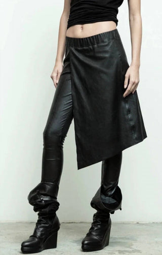 Free People - Jedda Boot Over Knee Leather Fabric Wedge