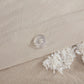 King/Cal King 3 Piece Tufted Cotton Chenille Damask Duvet Cover Set