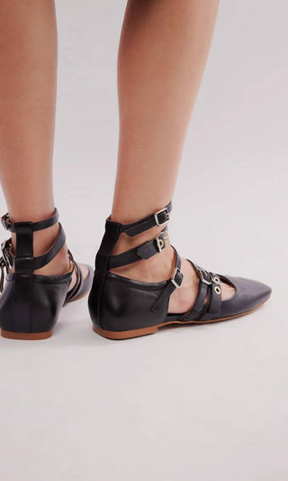 Free People - Women's Hart Buckle Ballet Flat Shoe