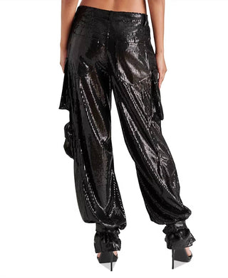 Steve Madden - Duo Sequin Cargo Pants