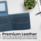 American Leather Goods - Men's Genuine Leather Wallet With Flap Out Id Window