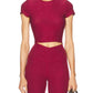 Beyond Yoga - Featherweight Let Go Twist Back Cropped Top