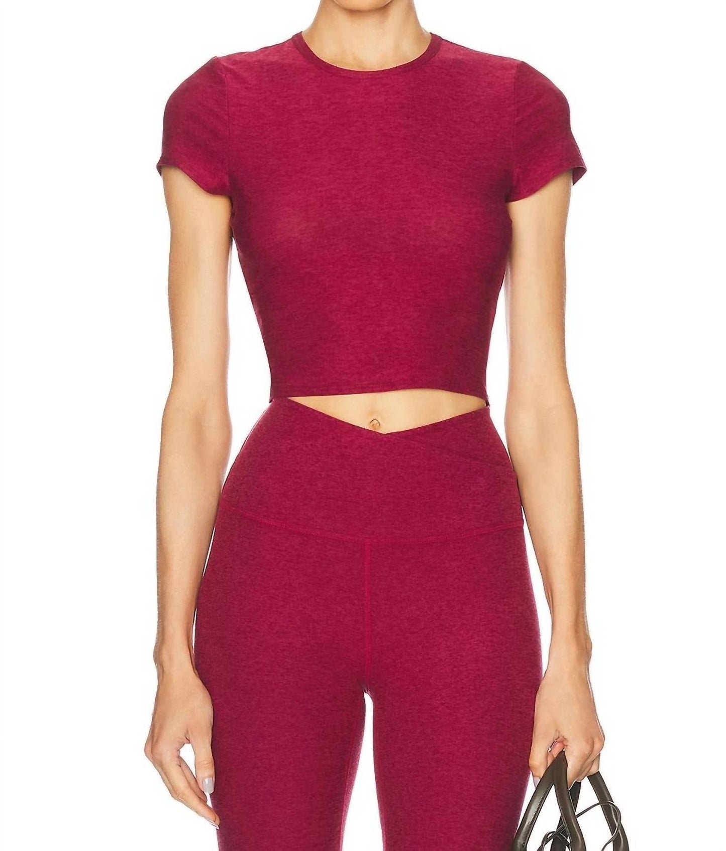 Beyond Yoga - Featherweight Let Go Twist Back Cropped Top