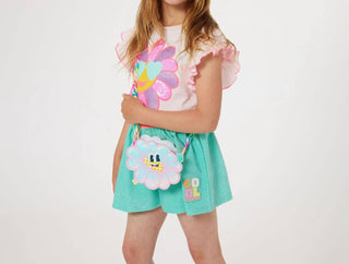 Billieblush - Flower Print Flouny Sleeve Tee