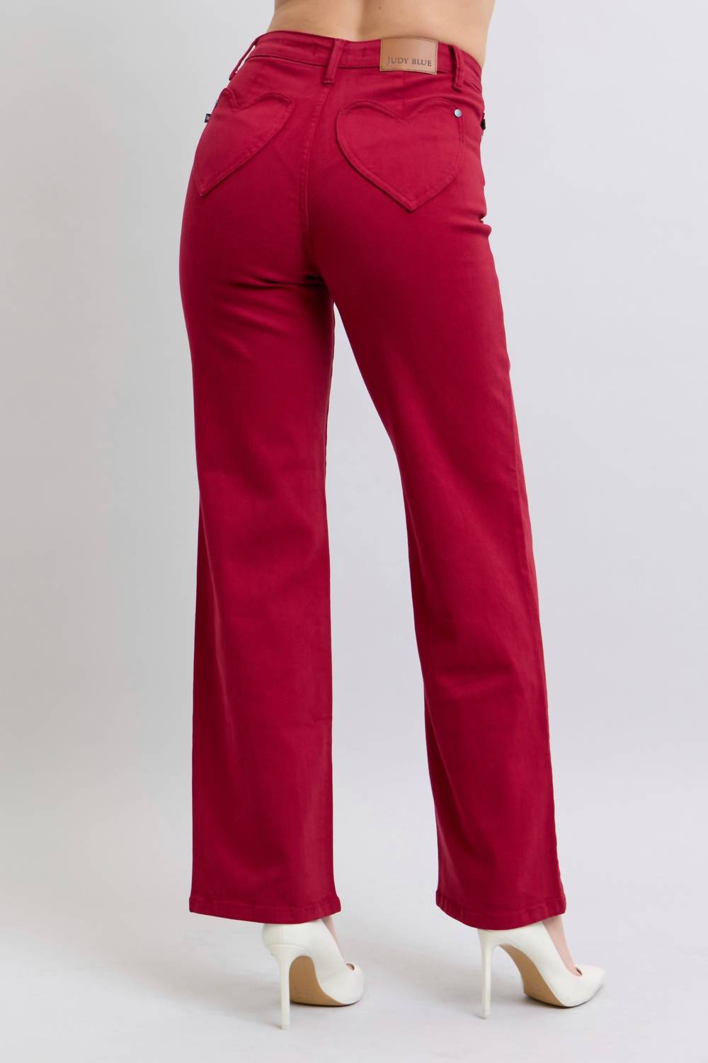 Judy Blue - Heart Pocket Straight Leg Jean