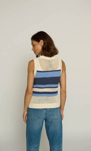 Central Park West - Textured Stripe Tank Top