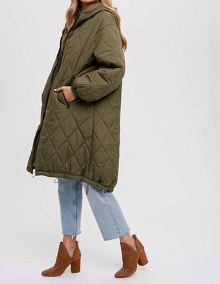 Bluivy - Longline Quilted Puffer Jacket