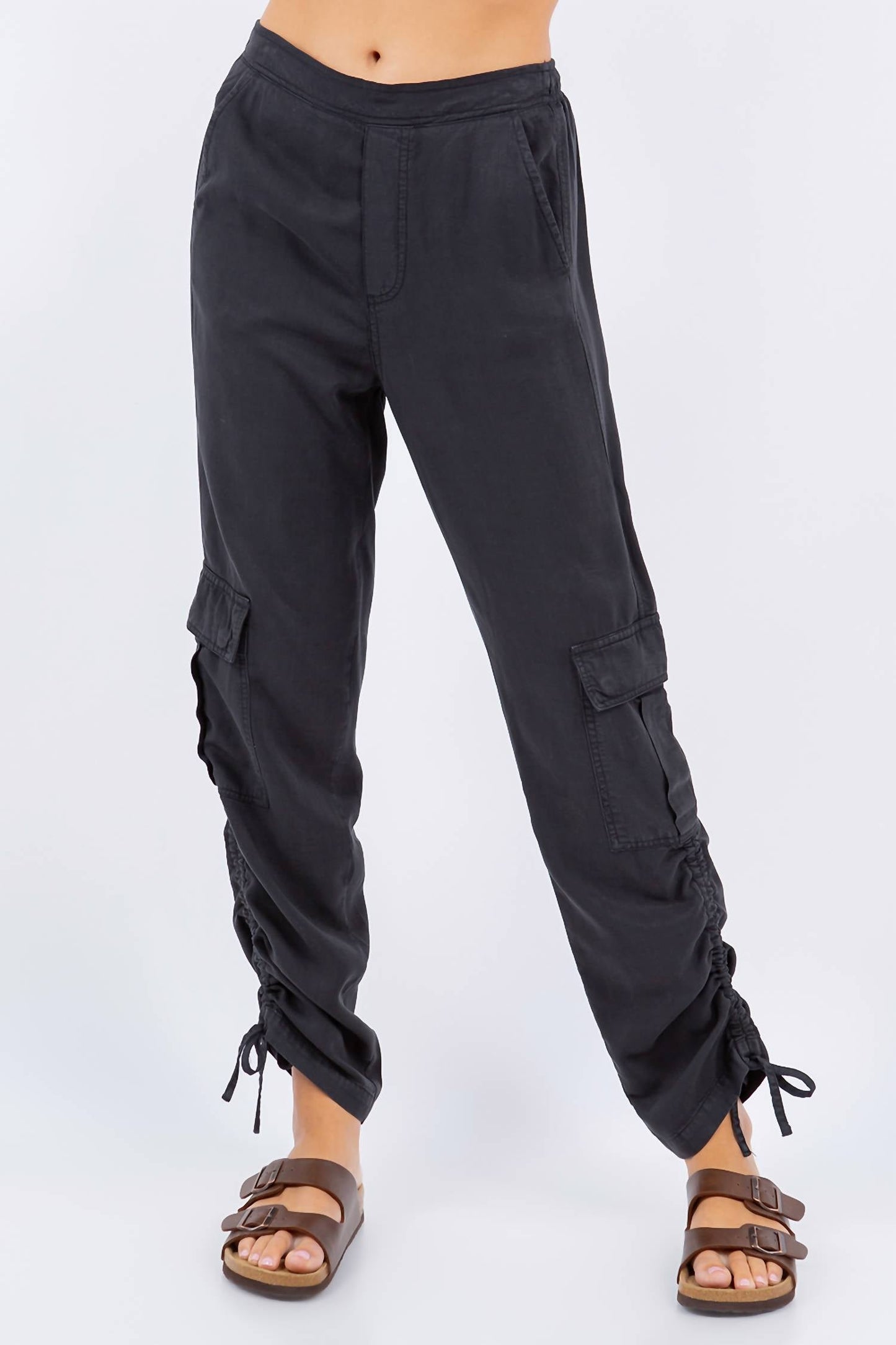 Paparazzi - Tencel Slub Cinched Cargo Pant - Inseam 29"