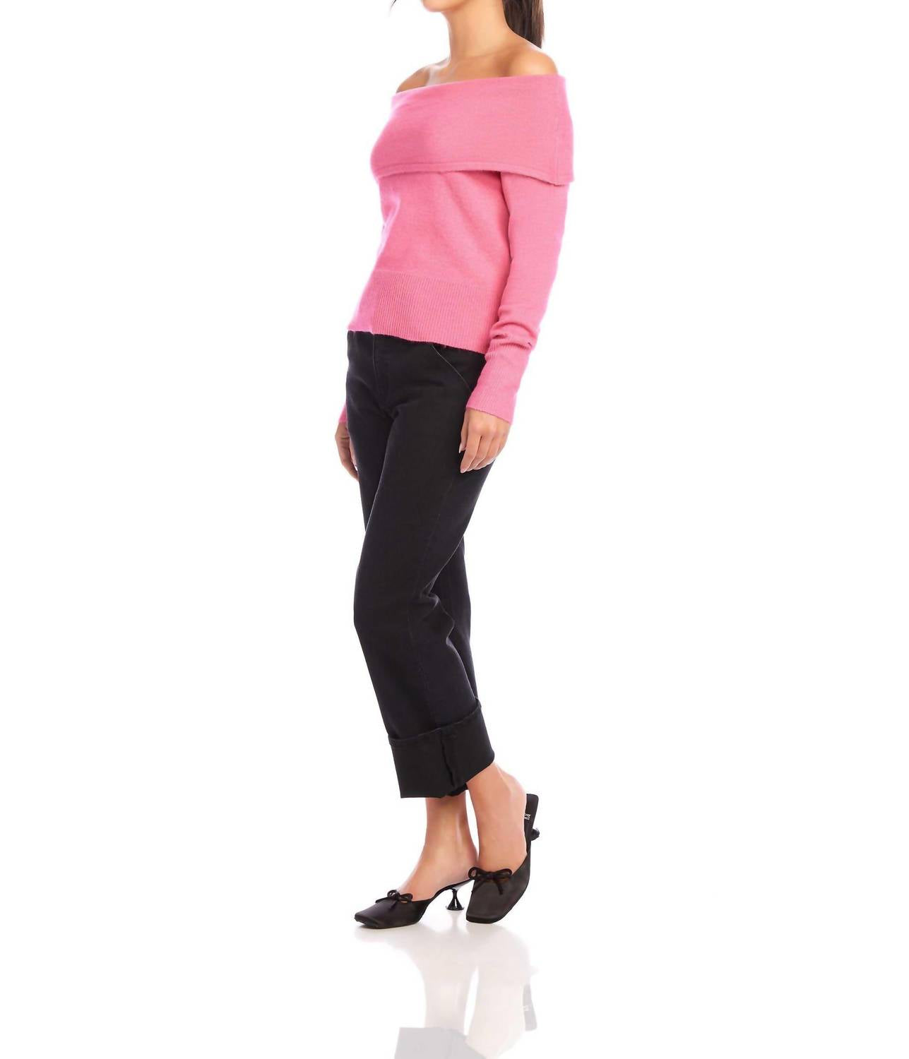 Fifteen Twenty - Monique Off The Shoulder Sweater