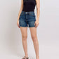 Judy Blue - High Waist Tummy Control Fray Hem & Shield Back Pocket Shorts