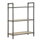 Itzel Antique Bookshelf - Gray / Oak