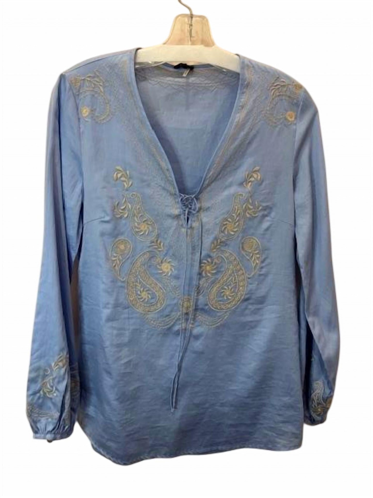 6 By Six - Women Embroidered Paisley Blouse