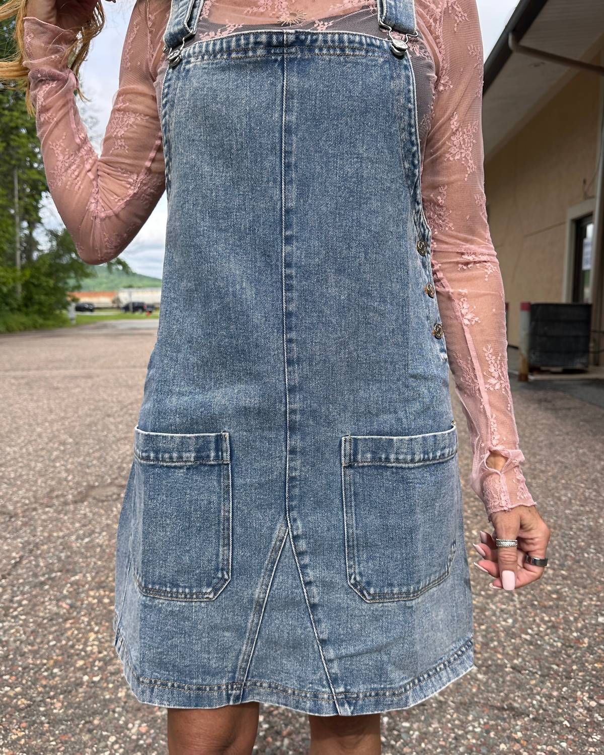 Bluivy - Women's Kendall Denim Overall Dress