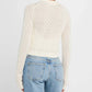 Atm - Wool Blend Textured Cardigan