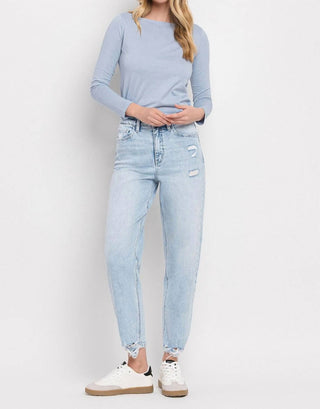 Flying Monkey - Super High Rise Barrel Leg Jeans