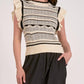 Elan - Flutter Sleeve Knit Tank Sweater