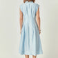 2.7 August Apparel - Women's Contrast Stitch Midi Dress