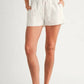 Mable - Eyelet Bubble Hem Sleeveless Top And Shorts Set