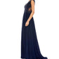 Mac Duggal - Embellished Bodice Cap Sleeve Dress