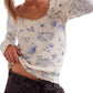 Free People - CLOVER PRINTED THERMAL TOP