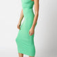 Olivaceous - Lana Fitted Midi Dress
