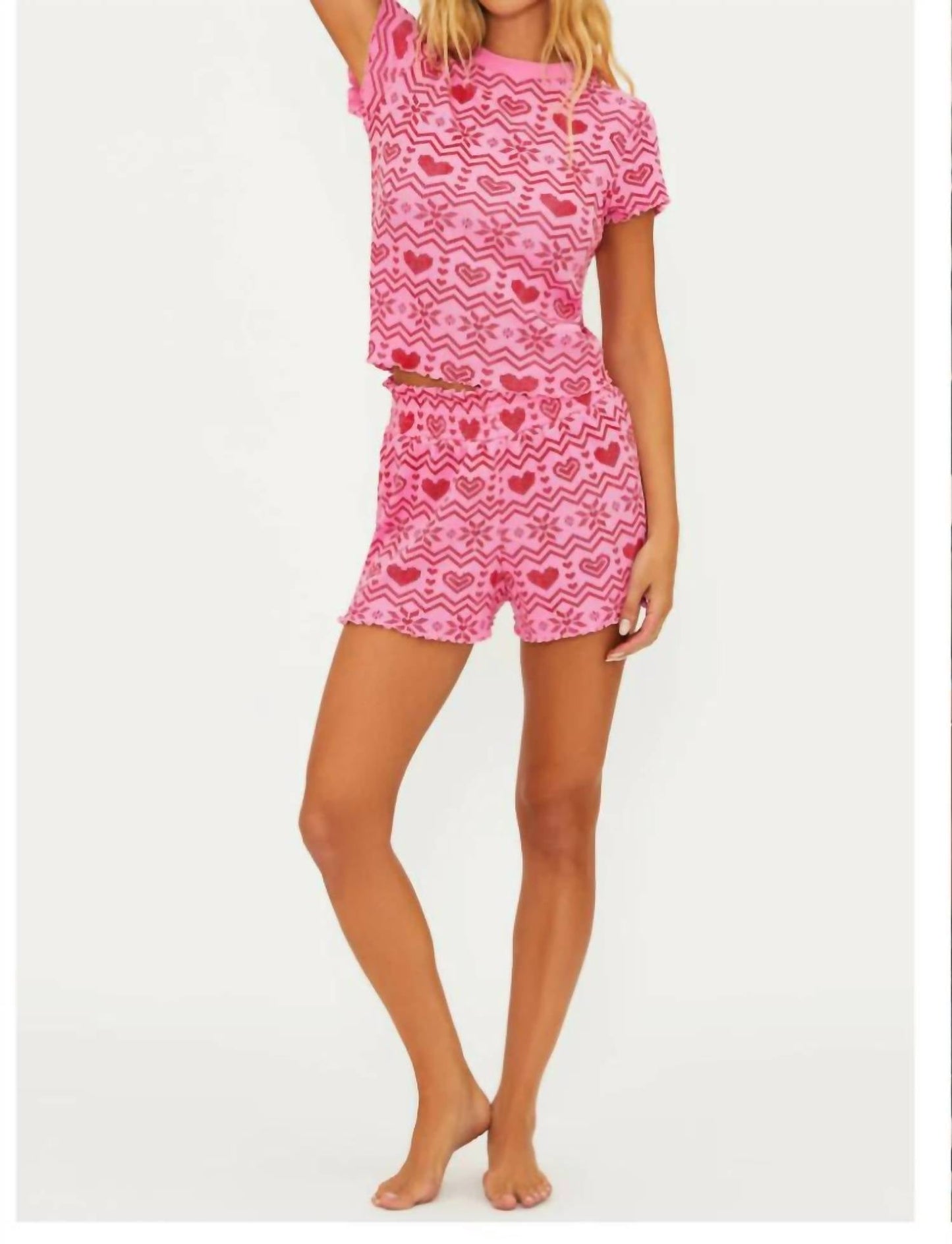 Beach Riot - Pretty Pink Faiisle Set