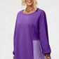 Double Take - Full Size Long Sleeve High-low T-shirt