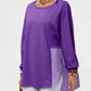 Double Take - Full Size Long Sleeve High-low T-shirt