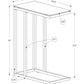 C-Shaped Accent Table for Living Room
