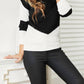 Double Take - Feminine Openwork Knit Sweater
