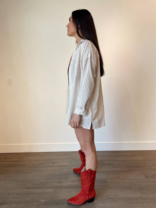 Miou Muse - Charlie Striped Button Down