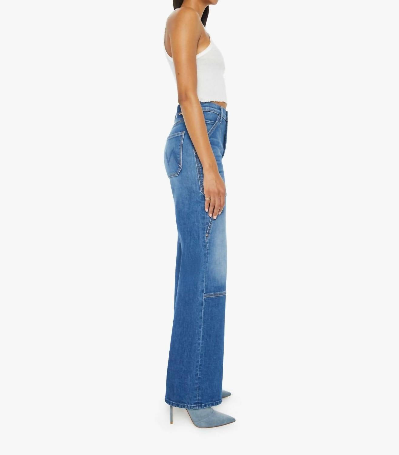 Mother - Lasso Utility Sneak Wide-leg Jeans