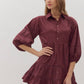 Entro - Tiered Mini Dress with lace Trim