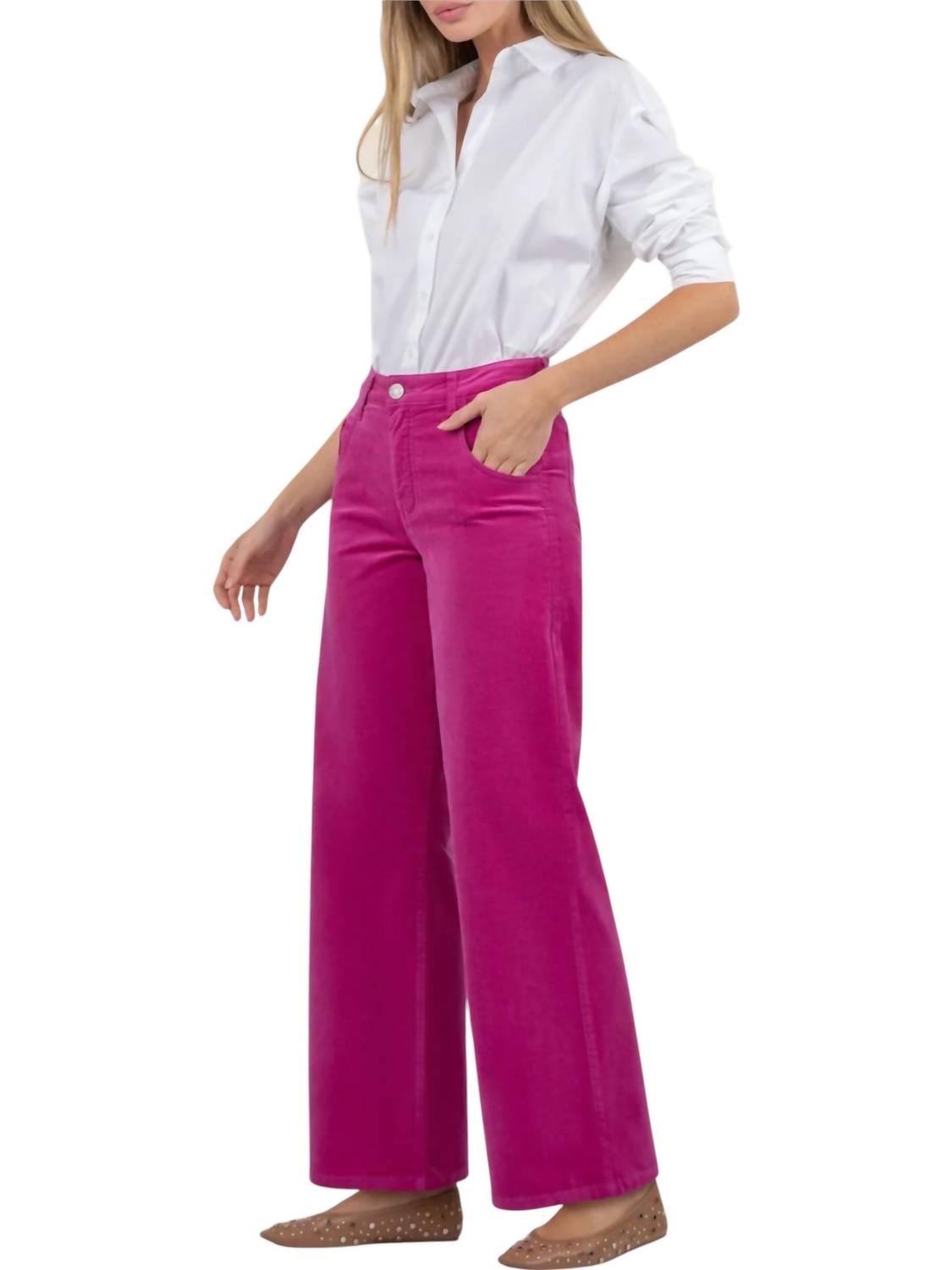 Kut From The Kloth - Velvet High Rise Wide Flare Pant
