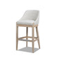 Newport 30.5" Coastal Curved Back Upholstered Barstool