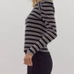 Entro - This Is The Life Striped Knit Top
