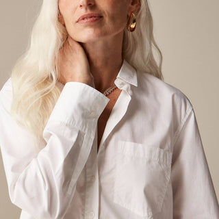 J.Crew - Cropped Button-up Shirt
